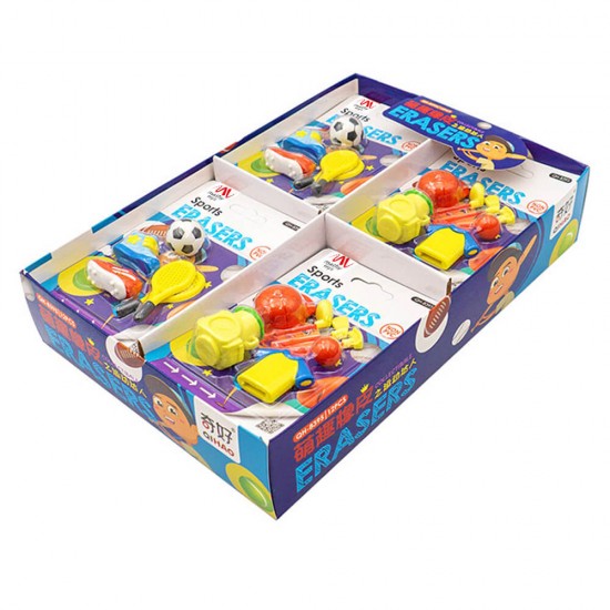 Fancy Eraser Set: Sports