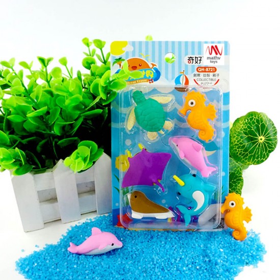 Fancy Eraser Set: Under the Sea