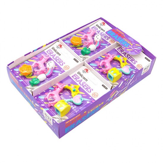 Fancy Eraser Set: Unicorn