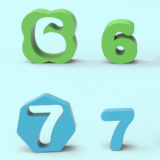 4 in 1 Wooden Rainbow Stacking Fishing Number Puzzle