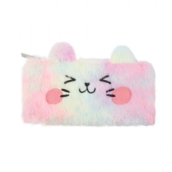 Cute Cat Plush Pencil Case