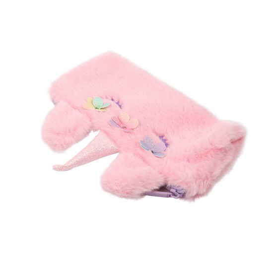 Shy Unicorn Plush Pencil Case