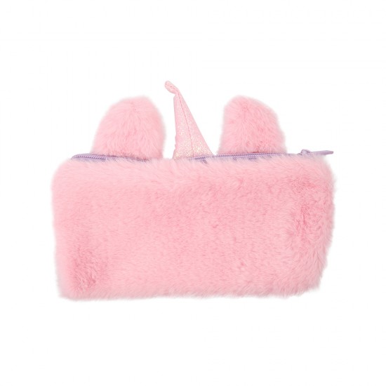 Shy Unicorn Plush Pencil Case