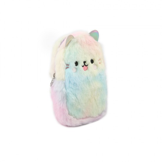 Smily Cat Plush Pencil Case