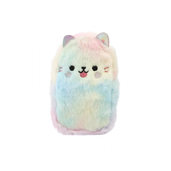 Smily Cat Plush Pencil Case