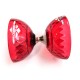 Set Acrobat Bearing Diabolo Crystal Red + aluminum hand sticks