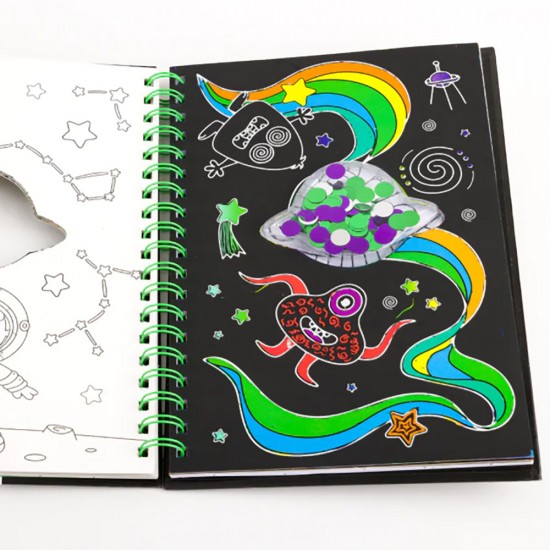 Scratch Art Sparkles: Space