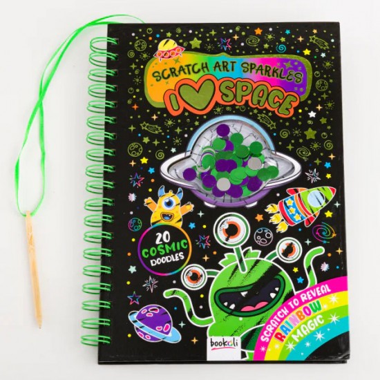 Scratch Art Sparkles: Space