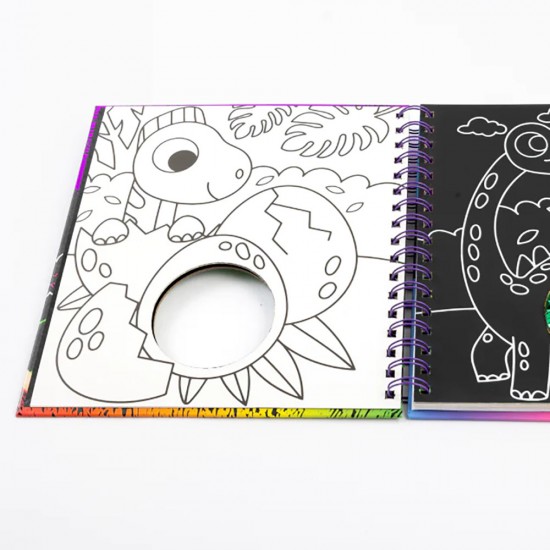 Scratch Art Sequins: Dinosaur World