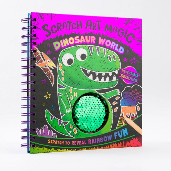 Scratch Art Sequins: Dinosaur World