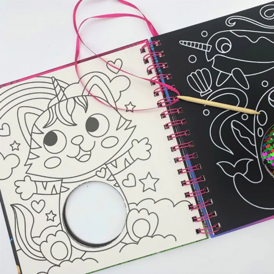 Scratch Art Sequins: Magical World