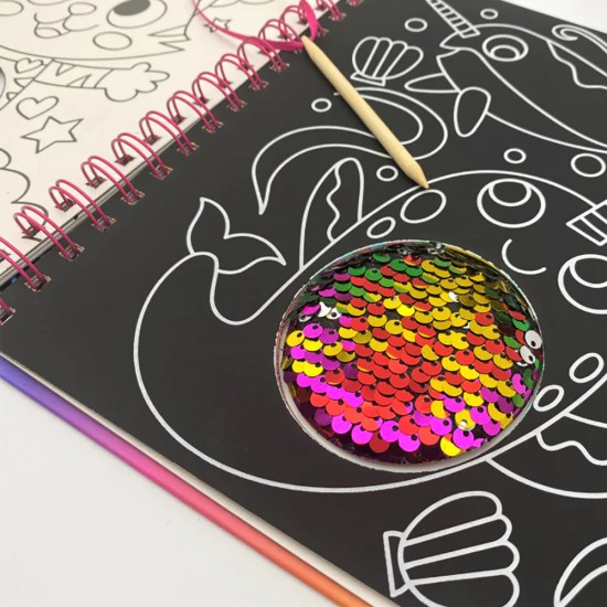 Scratch Art Sequins: Magical World
