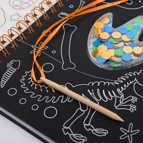 Scratch Art Sparkles: I Love Dinosaurs