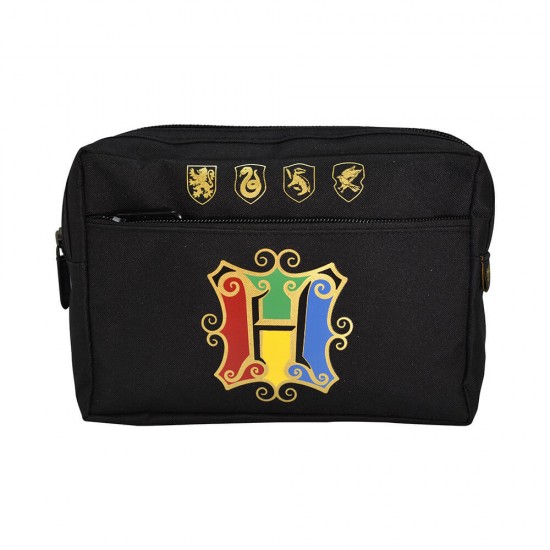 Harry Potter Pencil Case - Multi Pocket - Colourful Crest
