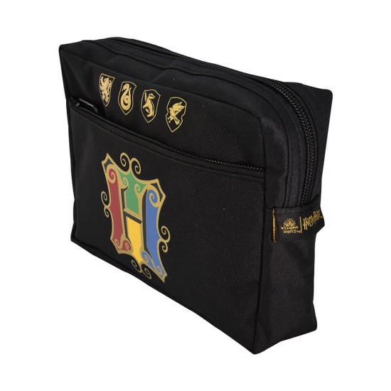 Harry Potter Pencil Case - Multi Pocket - Colourful Crest