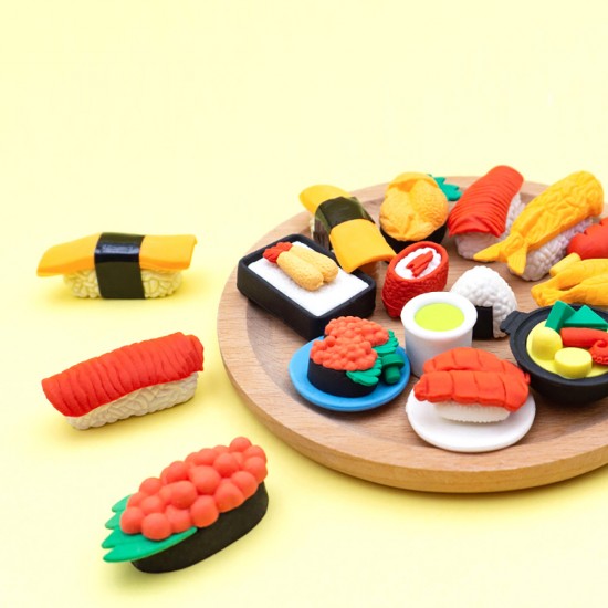 Fancy Erasers in Lunchbox: Sushi