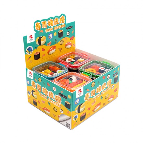 Fancy Erasers in Lunchbox: Sushi