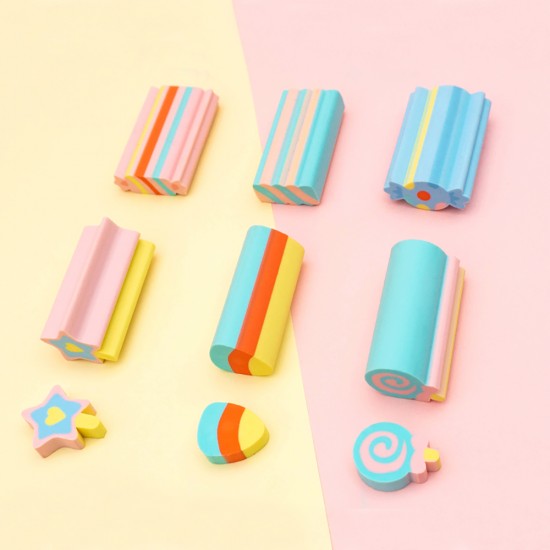 Fancy Eraser Set: Candy