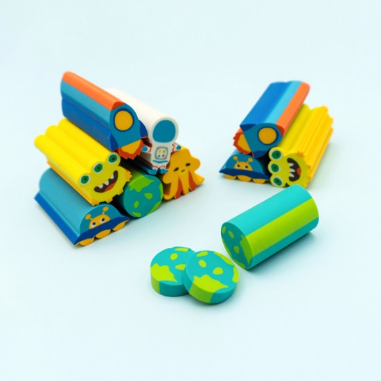 Fancy Eraser Set: Space