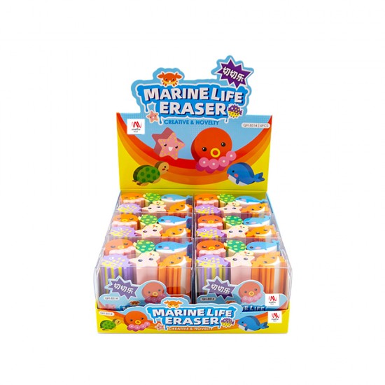 Fancy Eraser Set: Marine Life