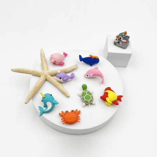 Fancy Eraser Set: Aquarium