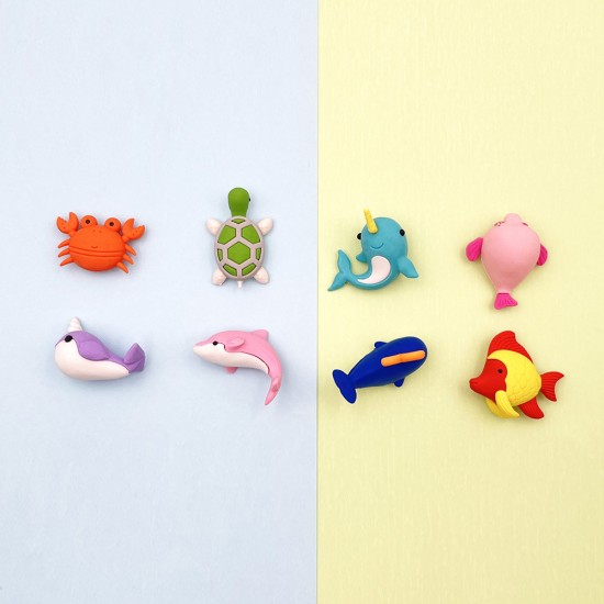 Fancy Eraser Set: Aquarium