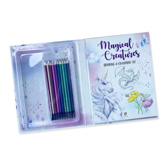 Magical Creatures Colouring and Drawing Kit