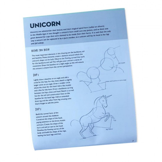 Magical Creatures Colouring and Drawing Kit