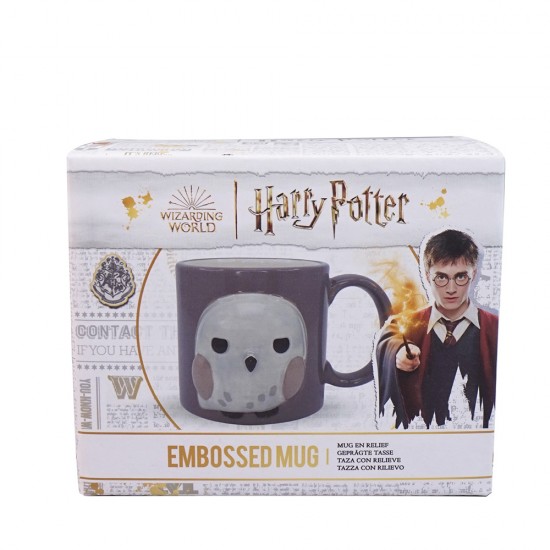 Harry Potter Kawaii (Hedwig)- Hand Painted Mug Boxed Embossed (350ml)