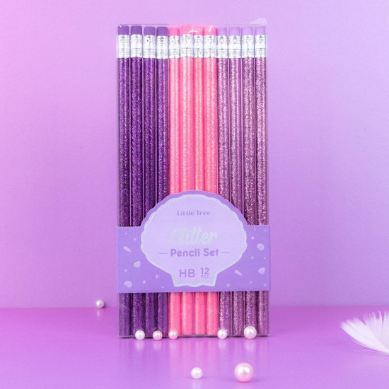 Dreamy Glitter Set of 12 Pencil HB