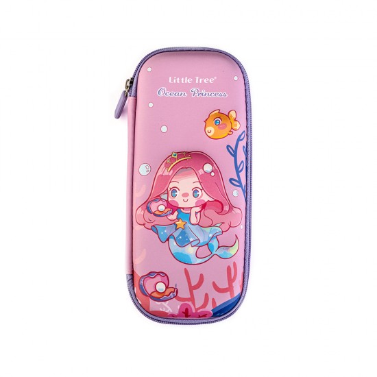 Ocean Princess 3D Embossed Hard Shell Pencil Case