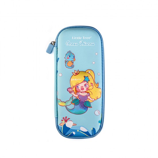 Ocean Princess 3D Embossed Hard Shell Pencil Case