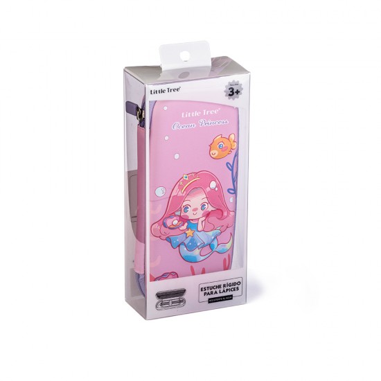 Ocean Princess 3D Embossed Hard Shell Pencil Case