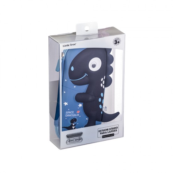 Space Dinosour 3D Embossed Hard Shell Pencil Case