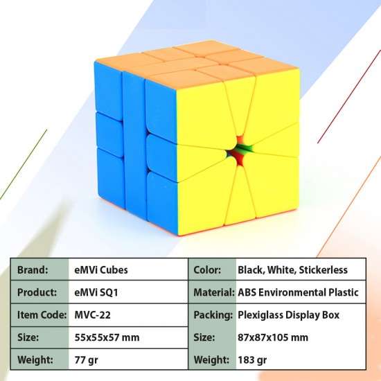 eMVi SQ1 Cube in Display Box