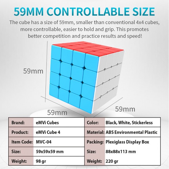 eMVi Cube 4 in Display Box
