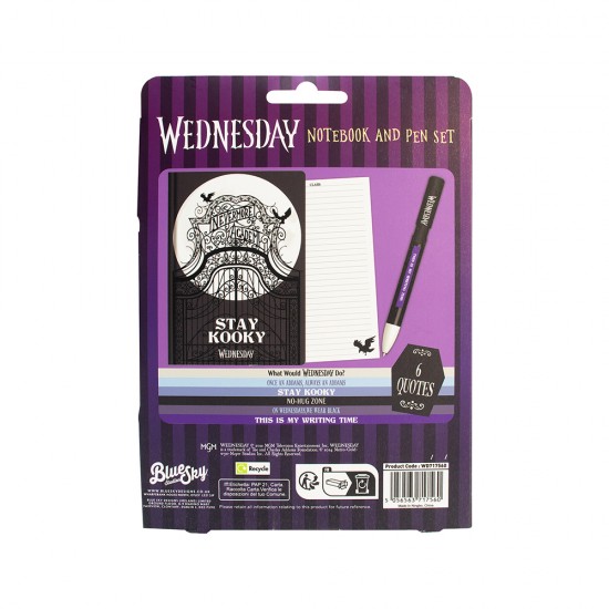 Wednesday Notebook & Pen Set - Quote Pen