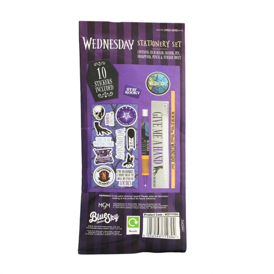 Wednesday Stationery Set - Paper Bag