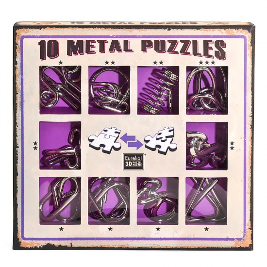 10 Metal Puzzle Set