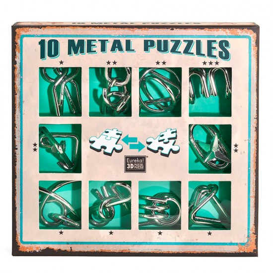 10 Metal Puzzle Set