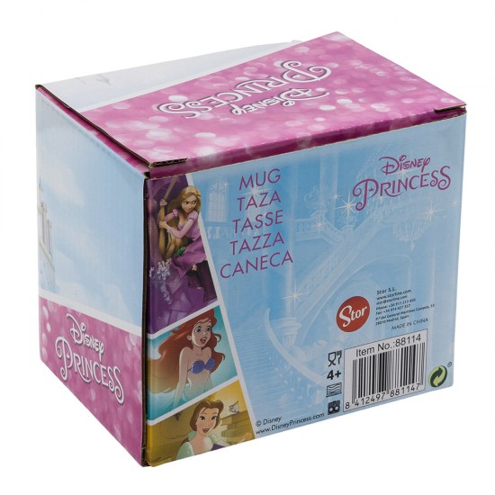 Princess Bright And Bold Ceramic Mug 11 Oz In Gift Box