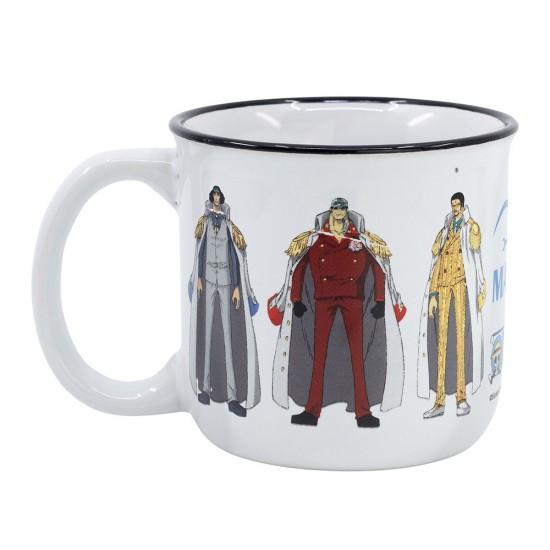 One Piece Marine Ceramic Breakfast Mug 14 Oz In Gift Box
