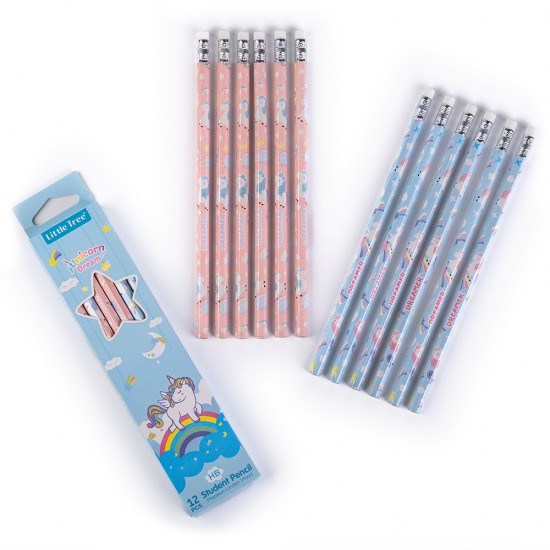 Unicorn Dream Boxed  Set of 12 Pencil HB with Eraser