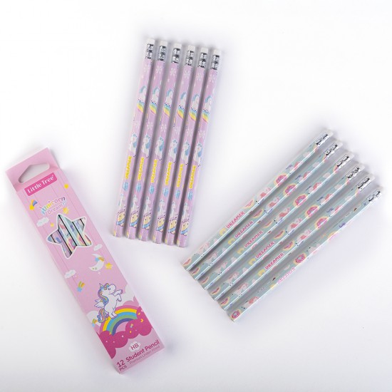Unicorn Dream Boxed  Set of 12 Pencil HB with Eraser