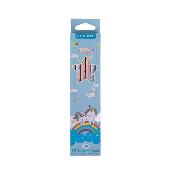 Unicorn Dream Boxed  Set of 12 Pencil HB with Eraser