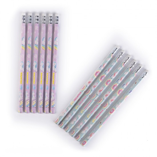 Unicorn Dream Boxed  Set of 12 Pencil HB with Eraser