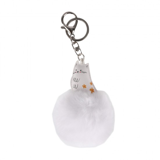 Keyring Cat & Ball