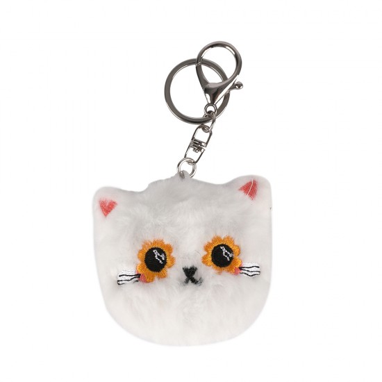 Keyring White Cat