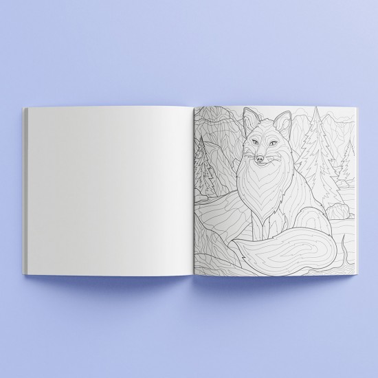 Art Maker Square Colouring Books: Amazing Animals Colouring Book