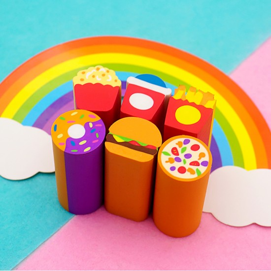 Fancy Eraser Set: Fastfood